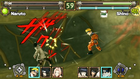 Naruto Ultimate Ninja Heroes screenshot 3 for PSP